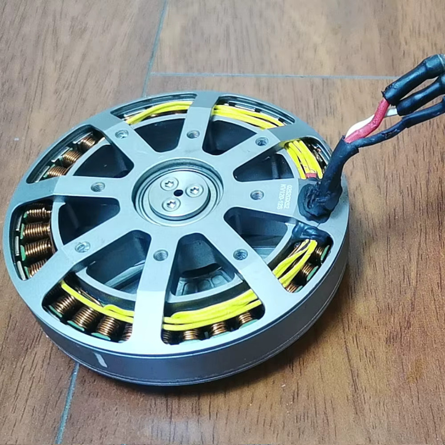 MAXUAV Refurbished T10A(10010) Bürstenloser Motor für Flugzeug- und Pflanzenschutzdrohnen, Flachmodell, 120KV, 12S, Silber - Bild 2