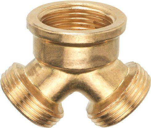 WELLWATER Verteilerstück aus Messing mit Innengewinde 3/4 Zoll in Goldfarben - Bild 1