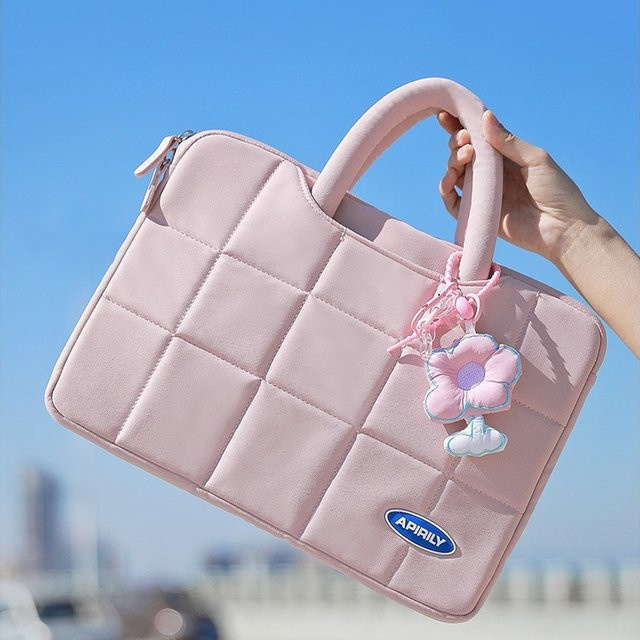 Aguerriero Laptoptasche als Aktentasche und Hülle für MacBook, Xiaomi, Huawei und ASUS Notebooks in Blau oder Pink - Bild 1