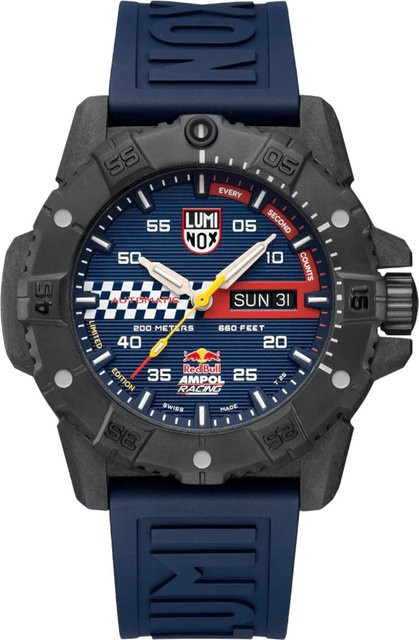 Luminox Herrenuhr Automatic, Karbon, 45 mm, Kautschuk, Blau, 20 ATM - Bild 1