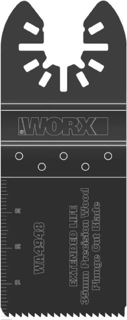Worx ELife Präzisions-Bimetall-Sägeblatt für Sonicrafter WA4948 zum Schneiden von Holz und Kunststoff, Durchmesser: 35 mm - Bild 1