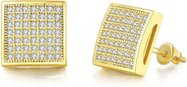 Ohrstecker Gold, Zirkonia, Damen - Bild 1