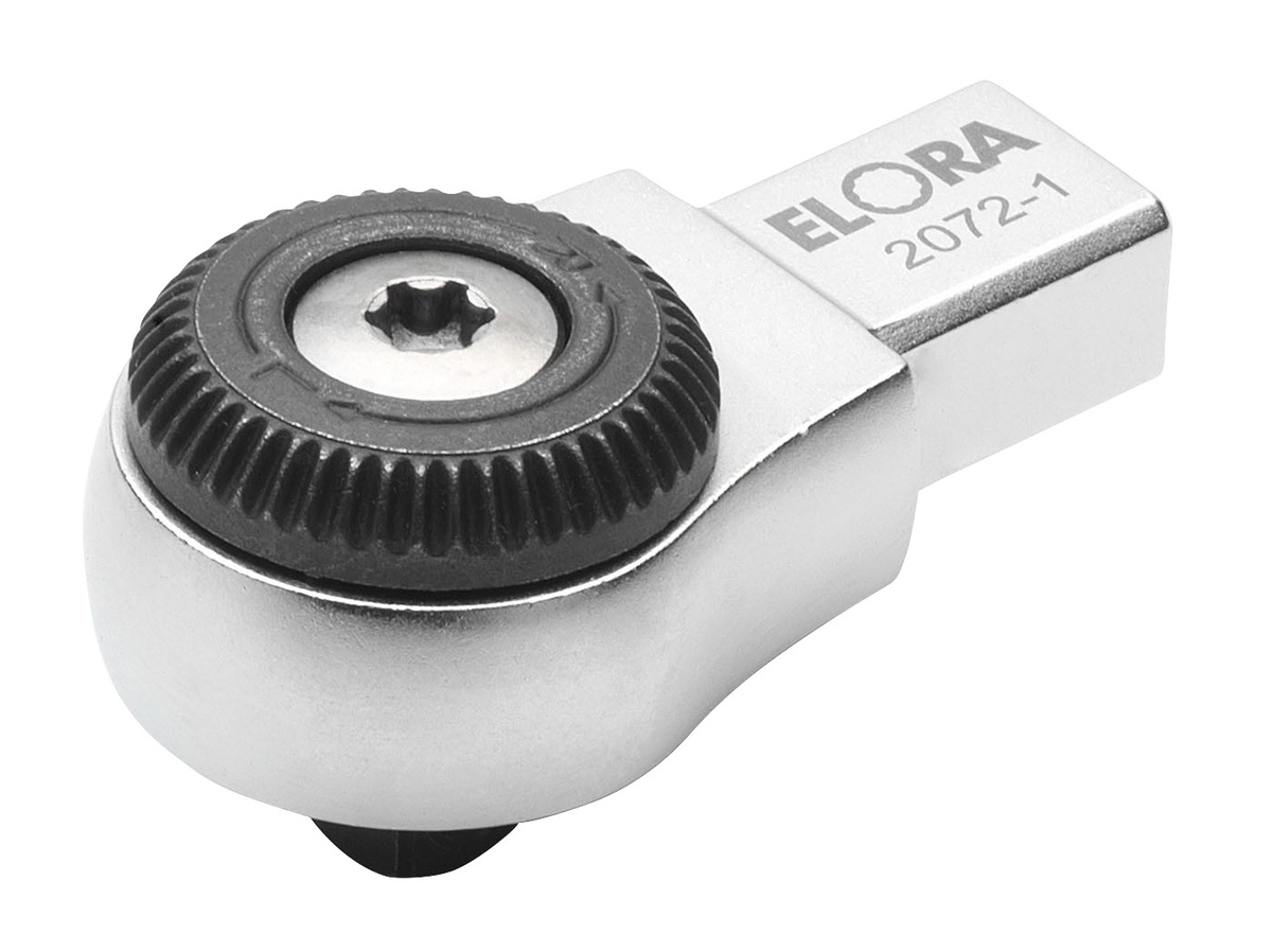 Elora Einsteck-Umschaltknarre feinverzahnt 3/8 Zoll in Silber ELORA-2072-2 - Bild 1