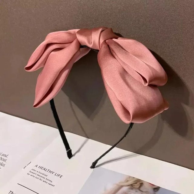 Rd lala Haarreif, Schleife, Schwarz, Rosa, Damen, Mädchen - Bild 1