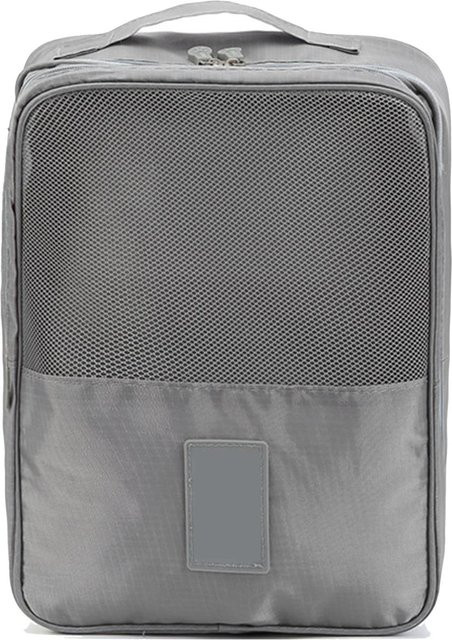 OutsideWorld Reiseschuhtasche für 3 Paar Schuhe, wasserdichte Packorganisatoren mit doppellagigem Reißverschluss, Grau - Bild 1