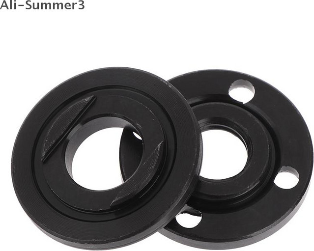 Innenflanschmutternsatz aus Stahl für Winkelschleifer mit M14 Welle, Blued Black Metalldruckplatte für 125 mm, 150 mm, 180 mm und 230 mm - Bild 1