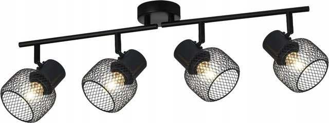 NETTLIFE Deckenleuchte aus Metall in Schwarz, modern und verstellbar, Länge: 64 cm - Bild 1