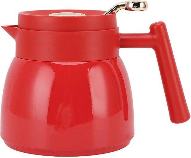 Thermische Teekanne mit Filter von OutsideWorld aus Edelstahl in Rot, 880 ml - Bild 1