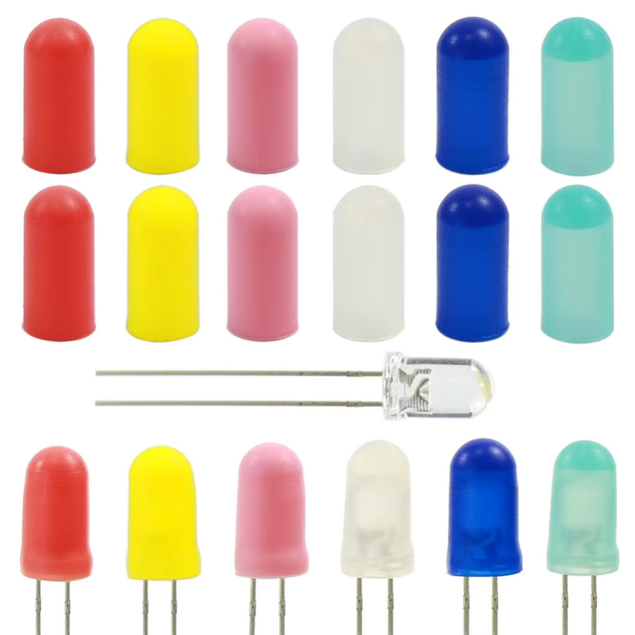 Evemodel XPT02 Gummikappenabdeckungen für 5 mm Weizenkorn-LEDs in verschiedenen Farben - Bild 1
