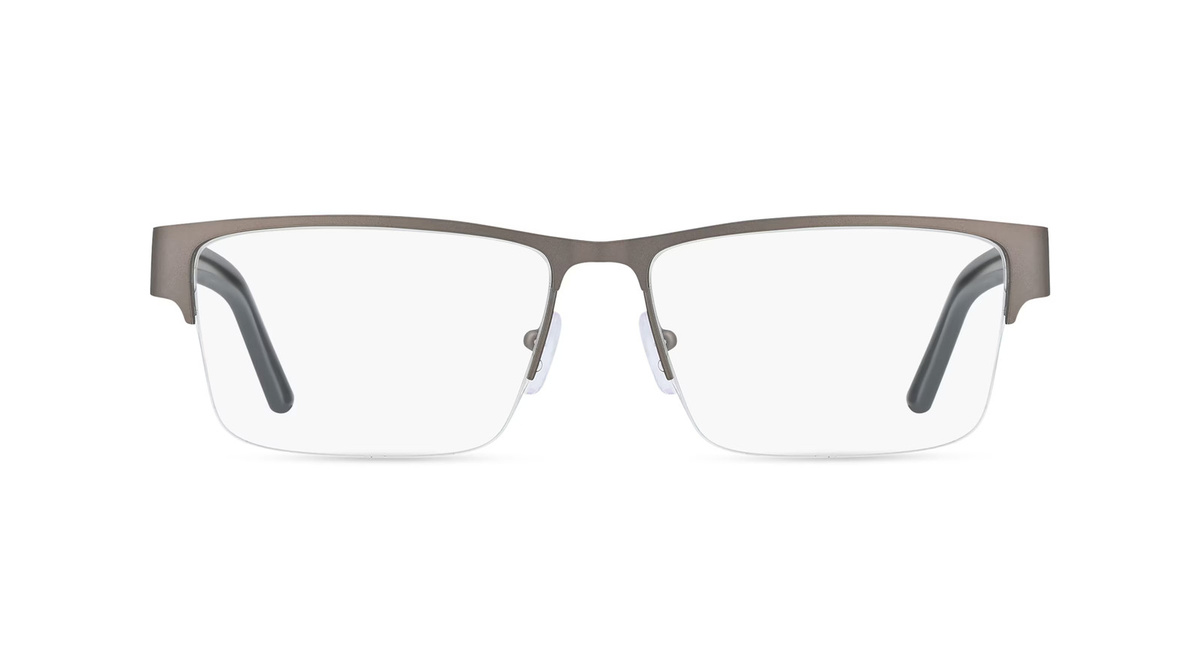 Emporio Armani EA1182 Korrektionsbrille, Halbrand, Eckig, Metall, grau, Herren - Bild 1
