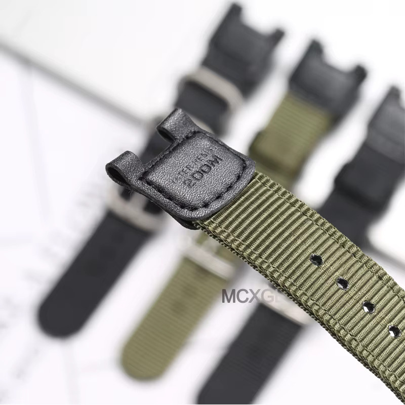 Casio Uhrenarmband, Nylon, Schwarz, Unisex - Bild 3