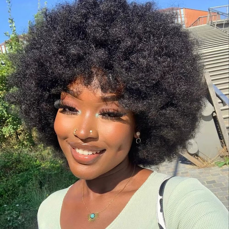 OYM HAIR Afro-Explosion Lace-Front-Perücke, Echthaar, Damen - Bild 4