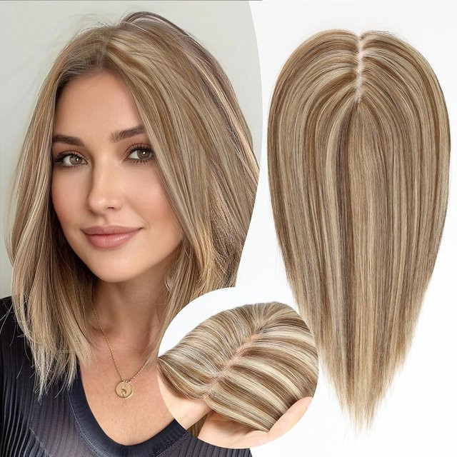 CC YOUNG Echthaar-Topper für Damen, ohne Pony, Clip-in - Bild 1