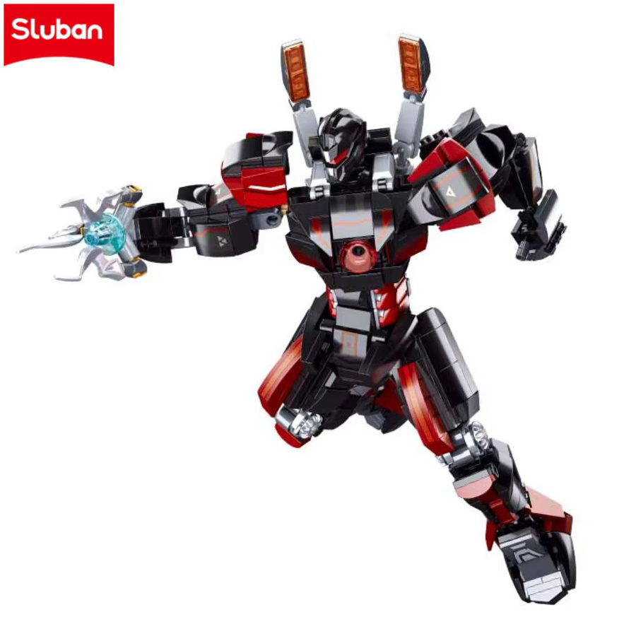 Sluban Schwarz-Roter Mecha-Roboter, Konstruktionsspielzeug - Bild 2