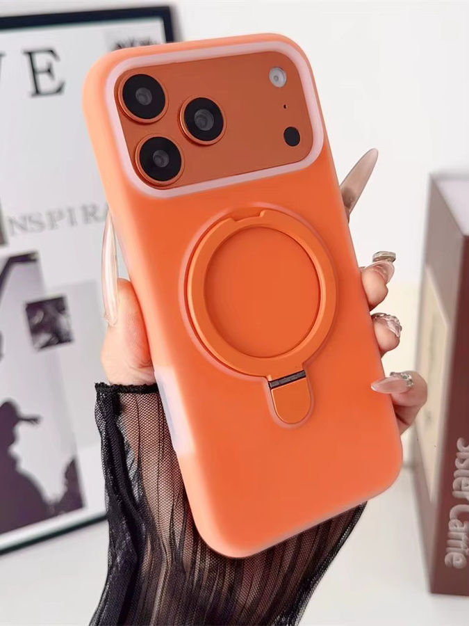 Xeber Silikon-Gelee-Matthalter Magnetische Hülle für iPhone 17, 16, 15, 14, 13 Pro Max mit Magsafe Kamera-Steuerknopf-Abdeckung in Pink - Bild 4