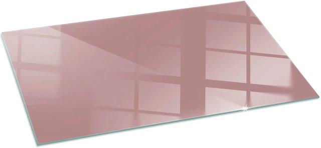 Tulup Kamin-Glasplatte für Öfen in Rosa, Rechteck, B: 140 cm, T: 70 cm, H: 0,4 cm - Bild 1