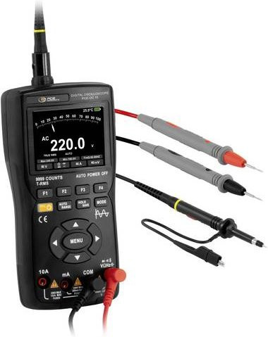 PCE Instruments Multimeter PCE-OC 15 in Schwarz mit TRMS für Spannung, Strom, Frequenz, Widerstand, Temperatur, Kapazität und Diodentest (IP20) - Bild 1