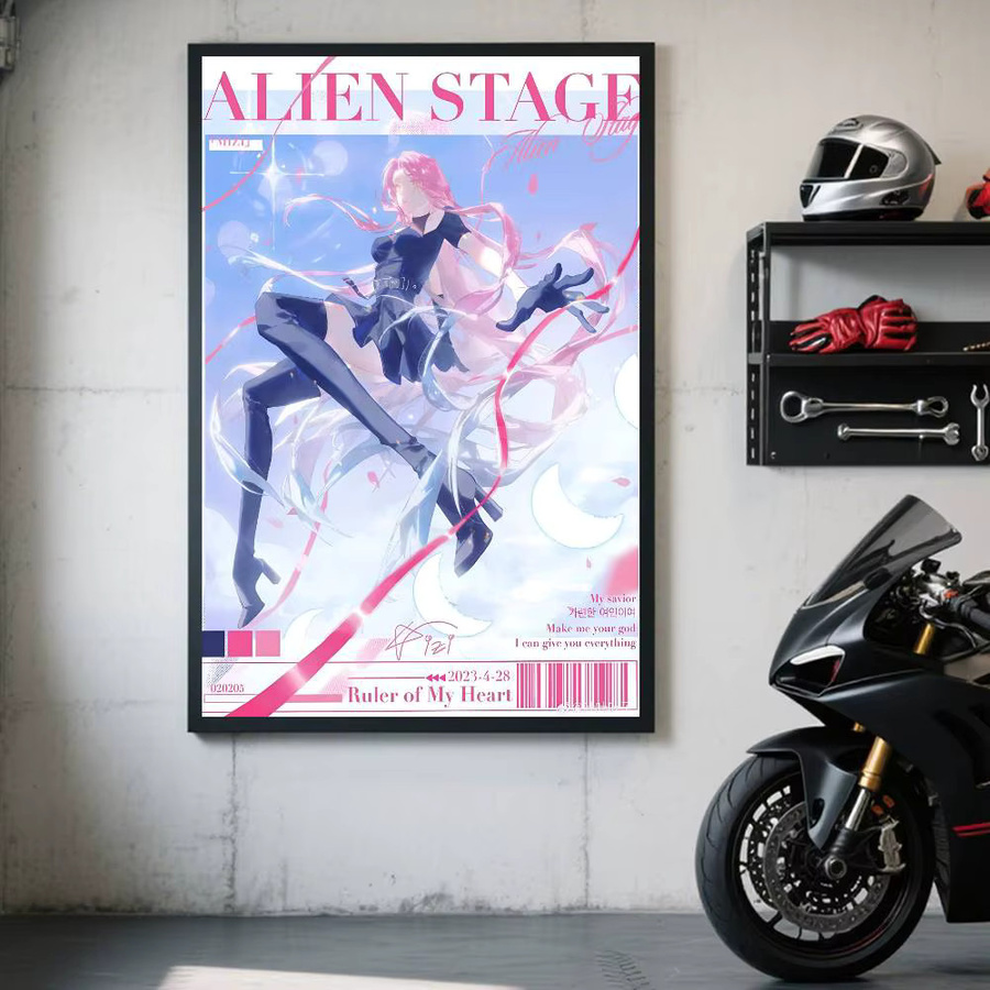 Kayou Alien Stage Sua und Mizi Poster Kunstdruck im Anime-Stil, Mehrfarbig, B: 15,0 cm, H: 10,0 cm - Bild 6