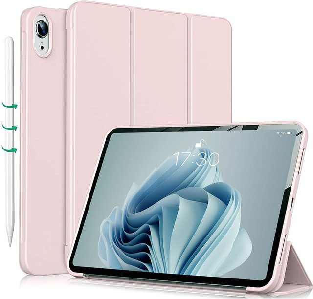 Magnetische Smart Cover Hülle für iPad Mini 7 und iPad Mini 6, 8,3 Zoll, weiche Schale, Farbe: Rosa - Bild 1