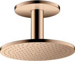 Hansgrohe Axor Kopfbrause 250 1jet in Polished Red Gold mit Deckenanschluss und Anti-Kalk-Funktion - Bild 1