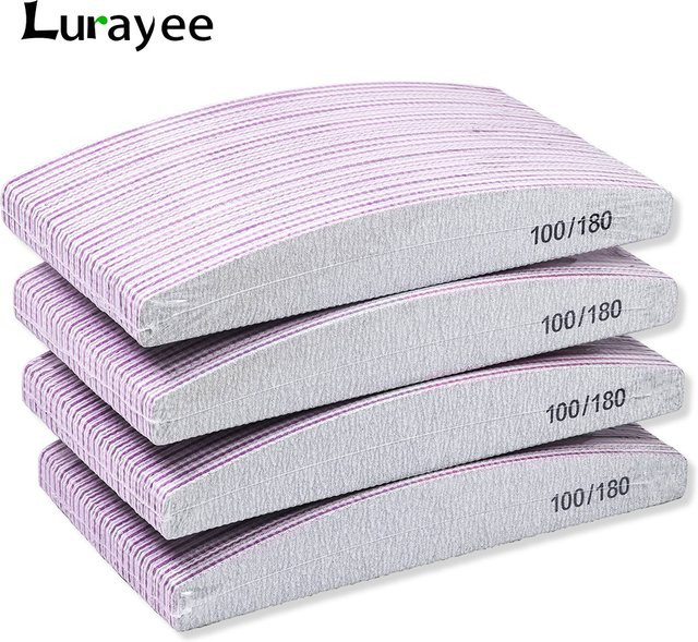 Lurayee Nagel Feilen, 100/180 Grit, Doppelseitig, 50 Stück, Unisex - Bild 1
