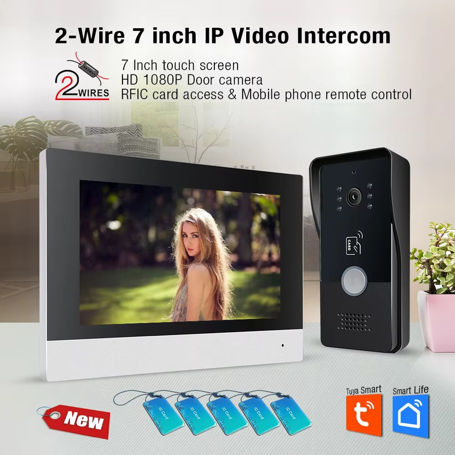 ZHHayway Tuya Wifi Video Türtelefon mit 7 Zoll Touchscreen und 1080P Kamera für dein Sicherheitssystem - Bild 3