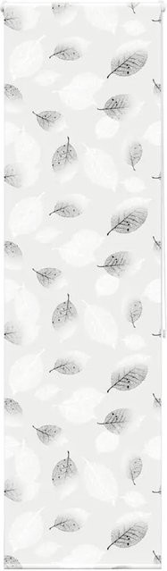 vidaXL Duschrollo mit floralem Design in Weiß, B/H: 80 x 240 cm - Bild 1