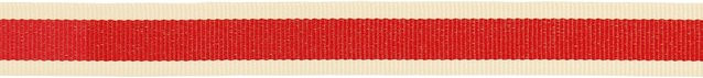 Rico Design Paper Poetry Webband Duo Streifen in Rot/Creme aus Polyester - Bild 1