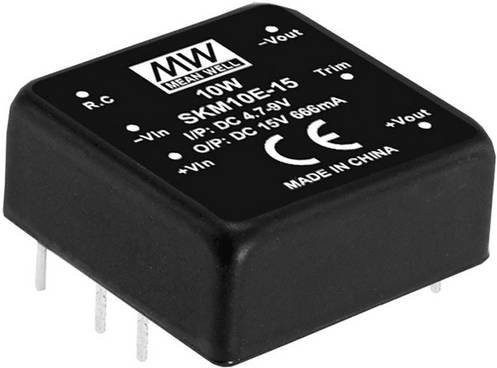 Mean Well SKM10A-05 DC/DC-Wandlermodul 2A 10W in Schwarz - Bild 1
