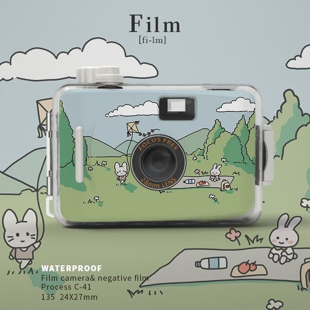 Bekia Retro Kompaktkamera wasserdichte Point and Shoot Filmkamera in Multicolour - Bild 1