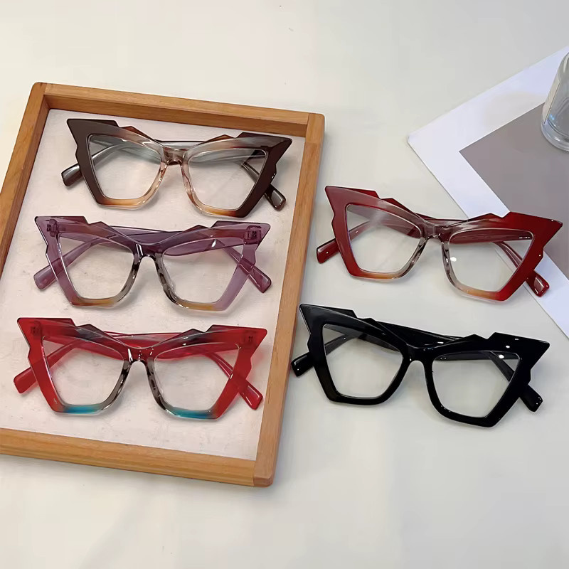 KAMMPT Cat Eye Korrektionsbrille, Vollrand, Kunststoff, Multicolor, Damen - Bild 2