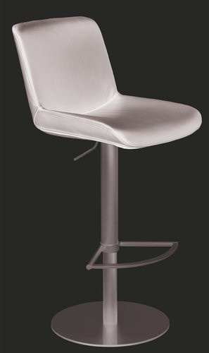 Mayer Sitzmöbel Barhocker 1387, höhenverstellbar, Leder, schwarz, Breite: 41 cm - Bild 1