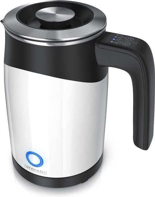 Arendo Wasserkocher aus Edelstahl mit Temperatureinstellung, 0,5 l, 1100 W, Weiß - Bild 1