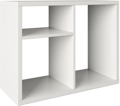 PHOENIX Raumteiler-Regal Fortuna in Weiss aus Holz, B/H/T: 75,1 x 57,9 x 34 cm - Bild 1