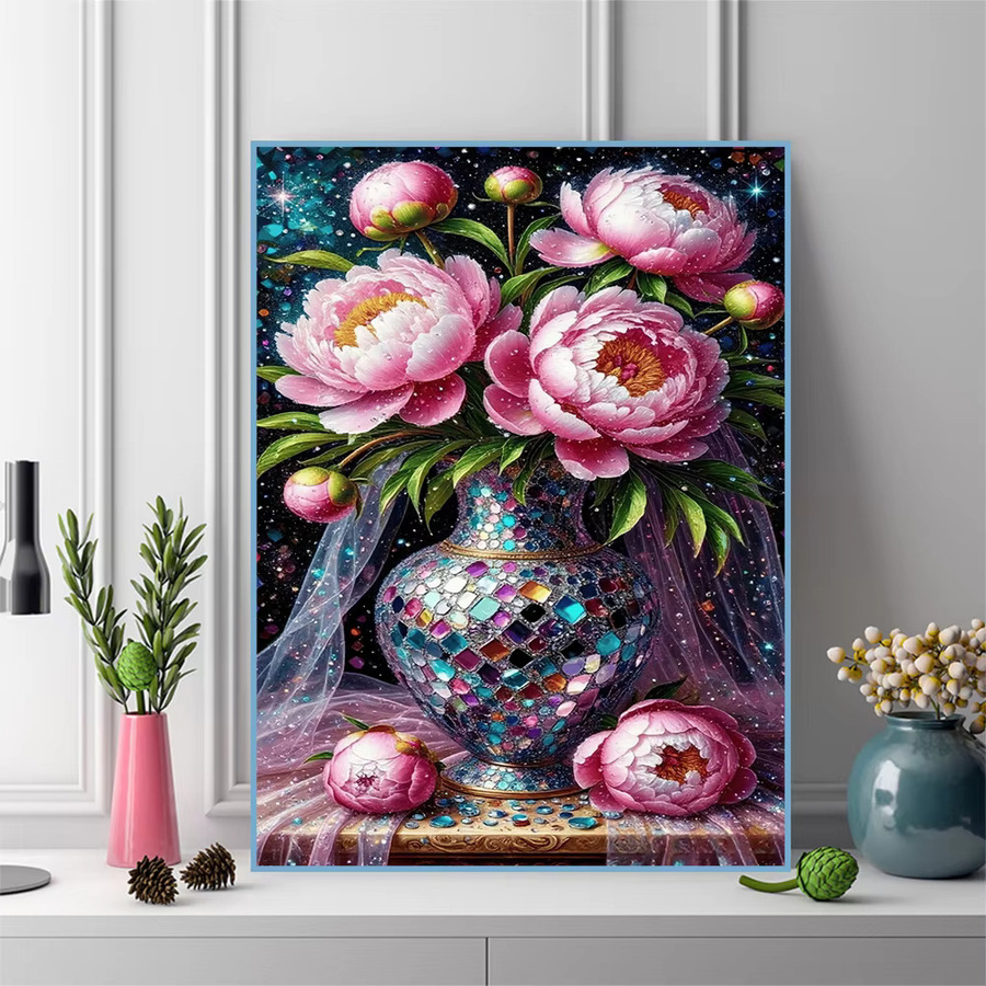 EverShine Diamant-Mosaik-Blume Chrysantheme 5D-DIY-Vollquadrat-Gemälde in Mehrfarbig - Bild 3