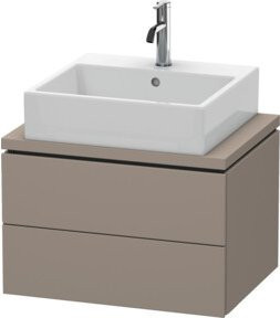 Duravit Waschtischunterschrank Compact L-Cube mit 2 Schubladen, B/T: 62 x 47,7 cm - Bild 1