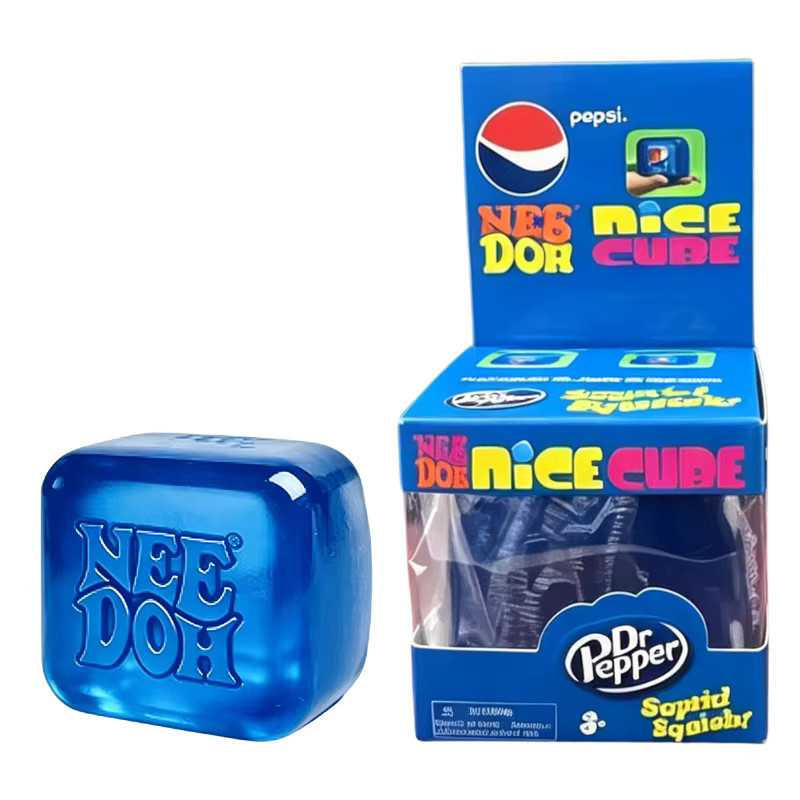 Schylling Pep Si Nice Cube, Weiches Sensorisches Fidget-Spielzeug, Blue - Bild 6