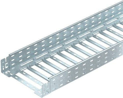 OBO Bettermann Kabelrinne 6059103, Farbe: Silber, B/H/L: 30,0 x 8,5 x 300 cm - Bild 1