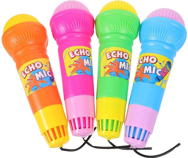 Topmix Echo Mikrofon Spielzeug, Musikinstrument, 4-teiliges Set, ab 3 Jahren - Bild 1