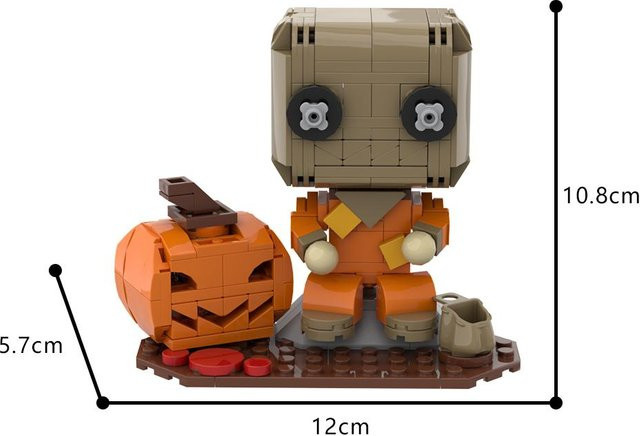 MOC Halloween Kürbis, Bausteine Modell, ab 14 Jahren - Bild 1