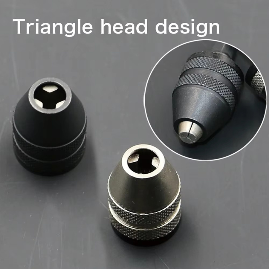 Stonego Schnellwechsel Bohrfutter Adapter mit 1/4 Zoll Sechskantschaft in Silber - Bild 2