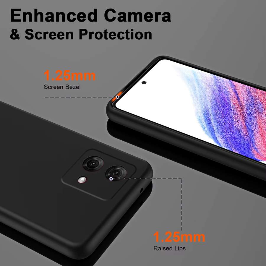 Motorola Silikon-Schutzhülle mit Fallschutz und matter Oberfläche für Moto G84 und Motorola Stylus in Mehrfarben - Bild 4