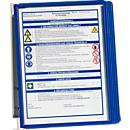 Durable Sichttafelsystem VARIO wall 5 mit 5 Sichttafeln in Blau und Grau - Bild 3