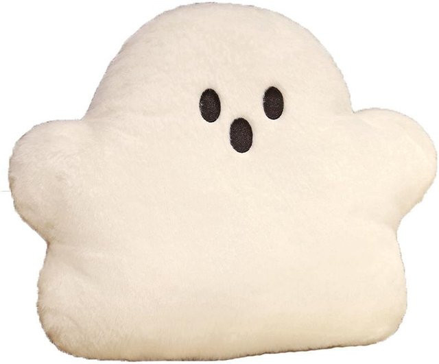 Yiran toy Halloween Geisterkissenpuppe aus Plüsch in Weiß, Dekoration für Party und Sofa, Höhe: 37 cm - Bild 1