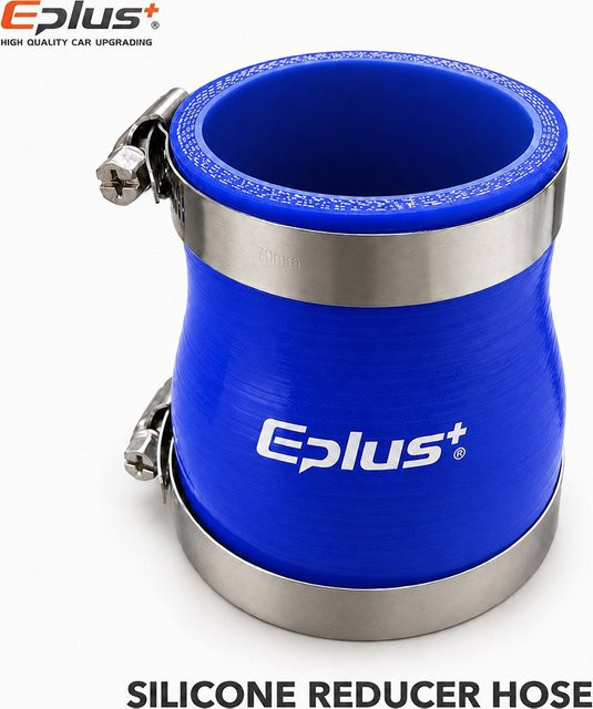 Eplus Blauer 4-lagiger Verstärkter Silikon-Reduzierschlauch-Adapter Hochtemperatur-Flammhemmender Auto-Turbo-Ladeluftkühler-Ansaugschlauch - Bild 1
