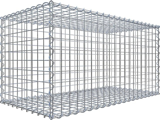 Gabiona Spiralgabione aus Stahl in Silbergrau, B/T/H: 50 x 50 x 100 cm - Bild 1