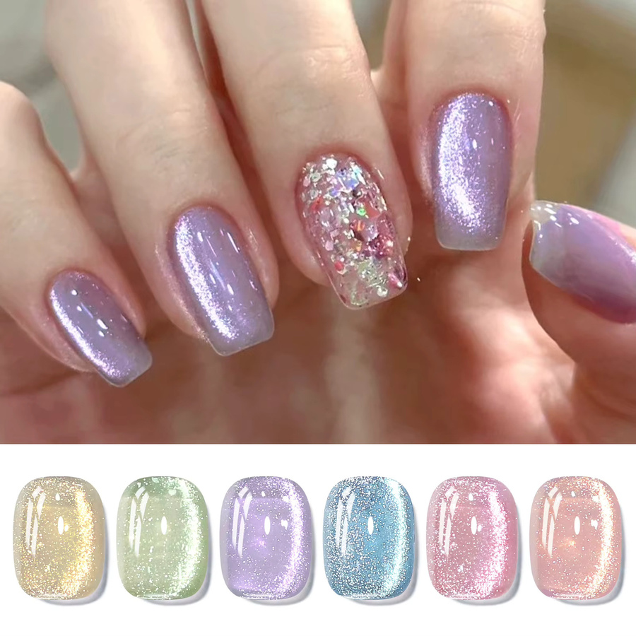 BORN PRETTY Rose Pink Light Flow Magnetischer Gel-Nagellack, Schimmernd - Bild 2