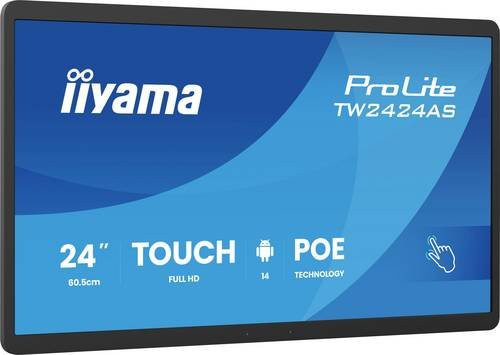 iiyama ProLite TW2424AS-B3P Touch-Display 23.8 Zoll Full HD IPS Schwarz mit HDMI, USB-C und LAN - Bild 1