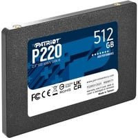 Patriot P220 SSD 512 GB SATA 2.5 Zoll Schwarz - Bild 1