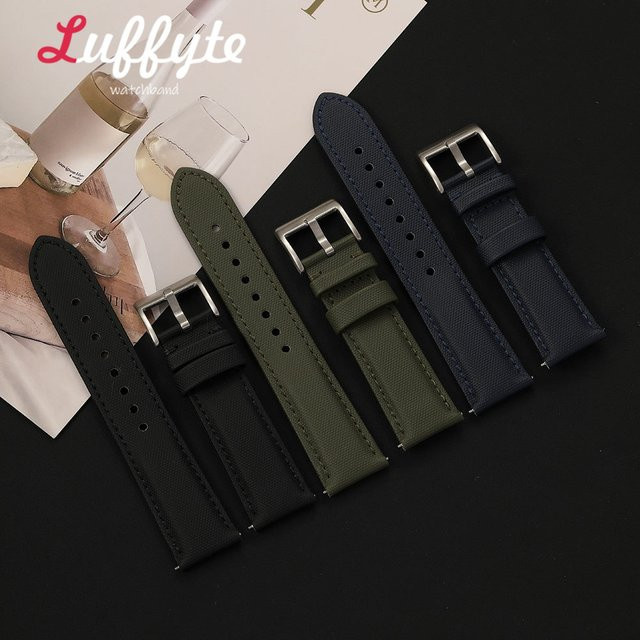 luffyte Uhrenarmband Nylon, Herren, 20 mm, 22 mm - Bild 1